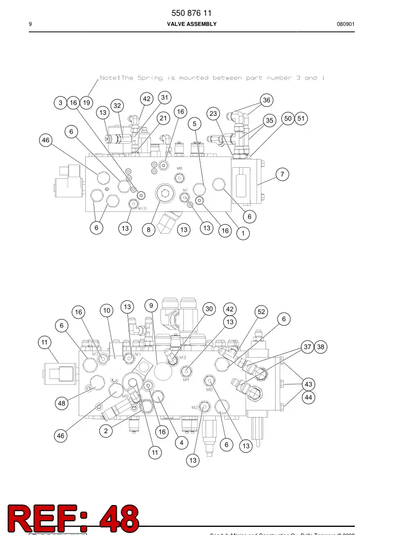 55026069b 550 260 69b Plug - Sandvik Technical Drawing