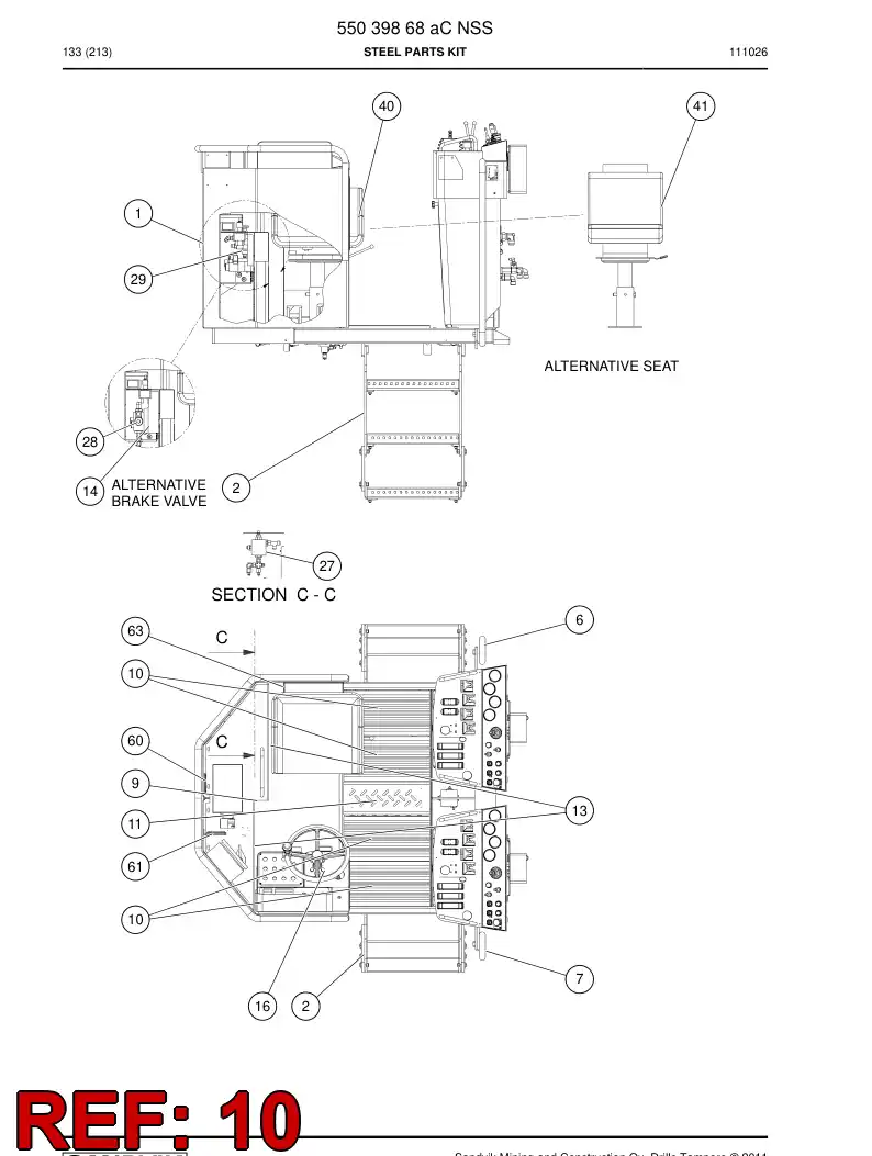 55026106a 550 261 06a Step - Sandvik Technical Drawing