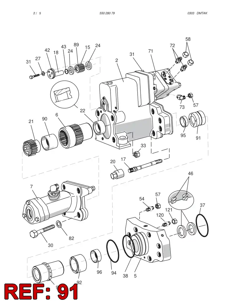 55026124 550 261 24 RING - Sandvik Technical Drawing