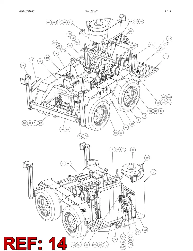 55026131 550 261 31 JACK - Sandvik Technical Drawing
