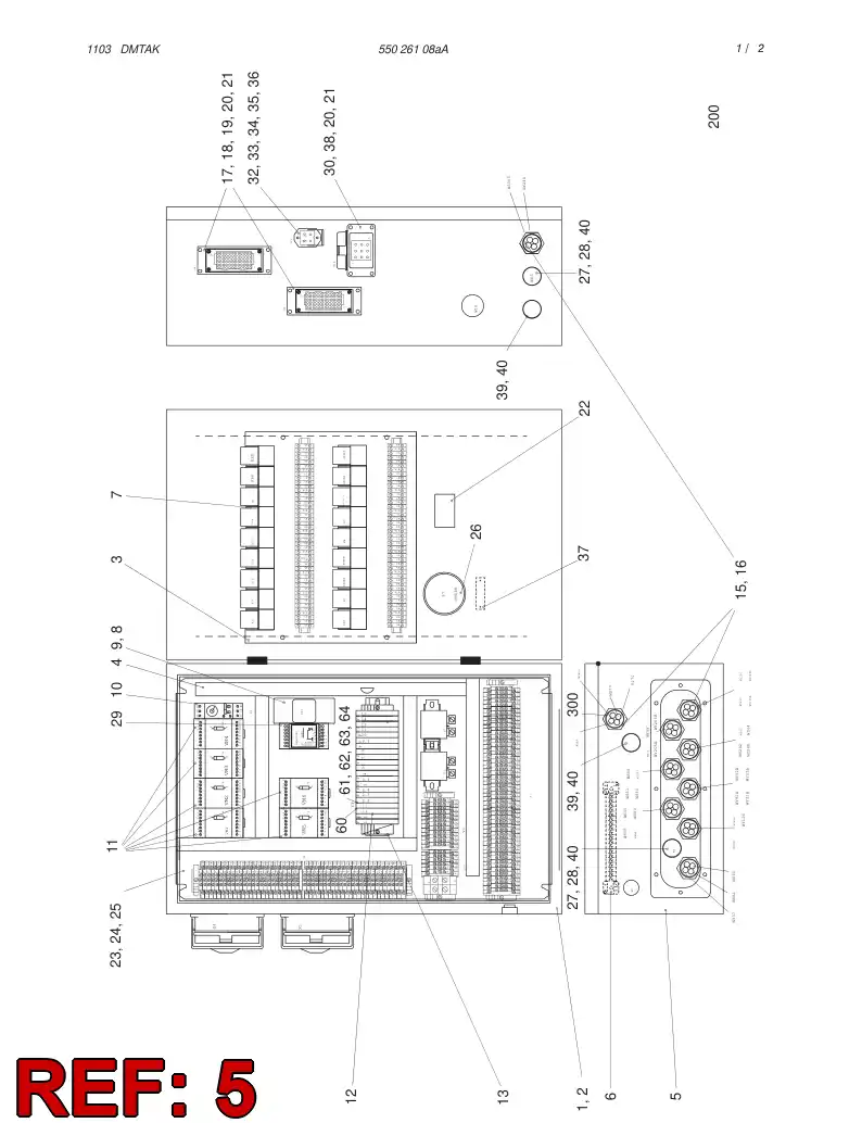 55026169 550 261 69 CABLE ASSEMBLY - Sandvik Technical Drawing