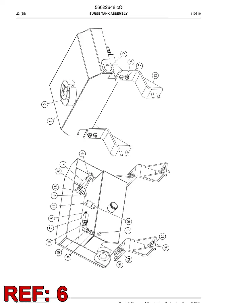 55026260 550 262 60 Swivel nut male adapter - Sandvik Technical Drawing