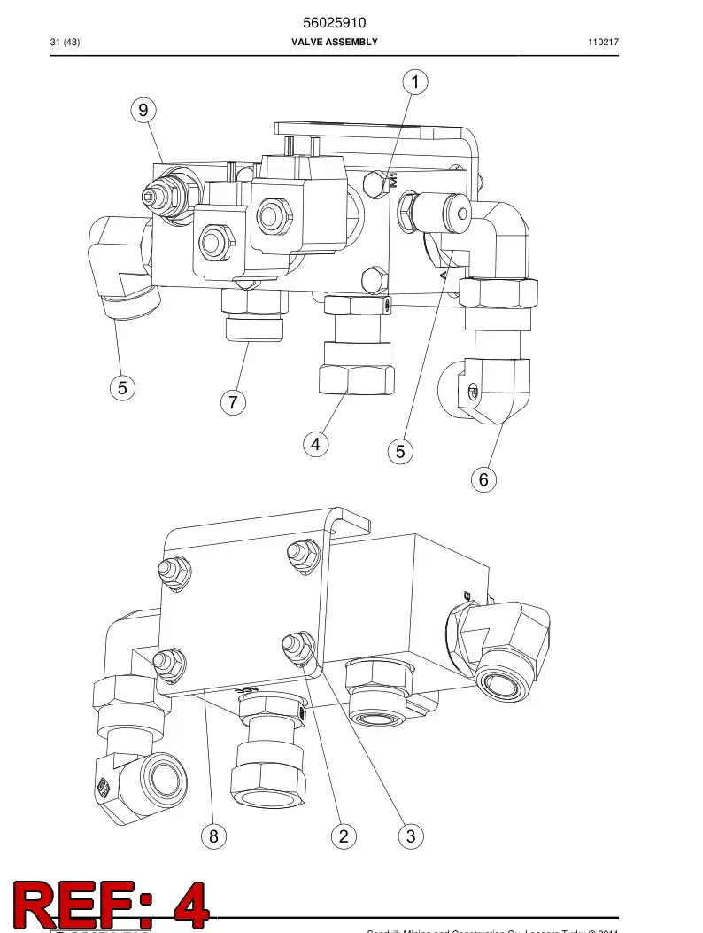 55026262 550 262 62 Swivel nut male adapter - Sandvik Technical Drawing