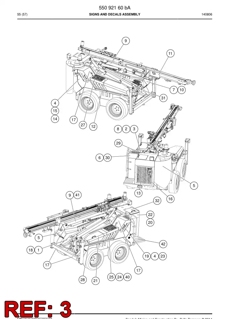 55026272g 550 262 72g Sign - Sandvik Technical Drawing