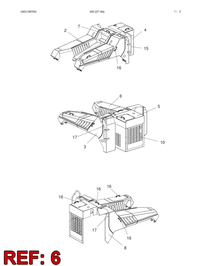 55026314 550 263 14 COVER - Sandvik Technical Drawing