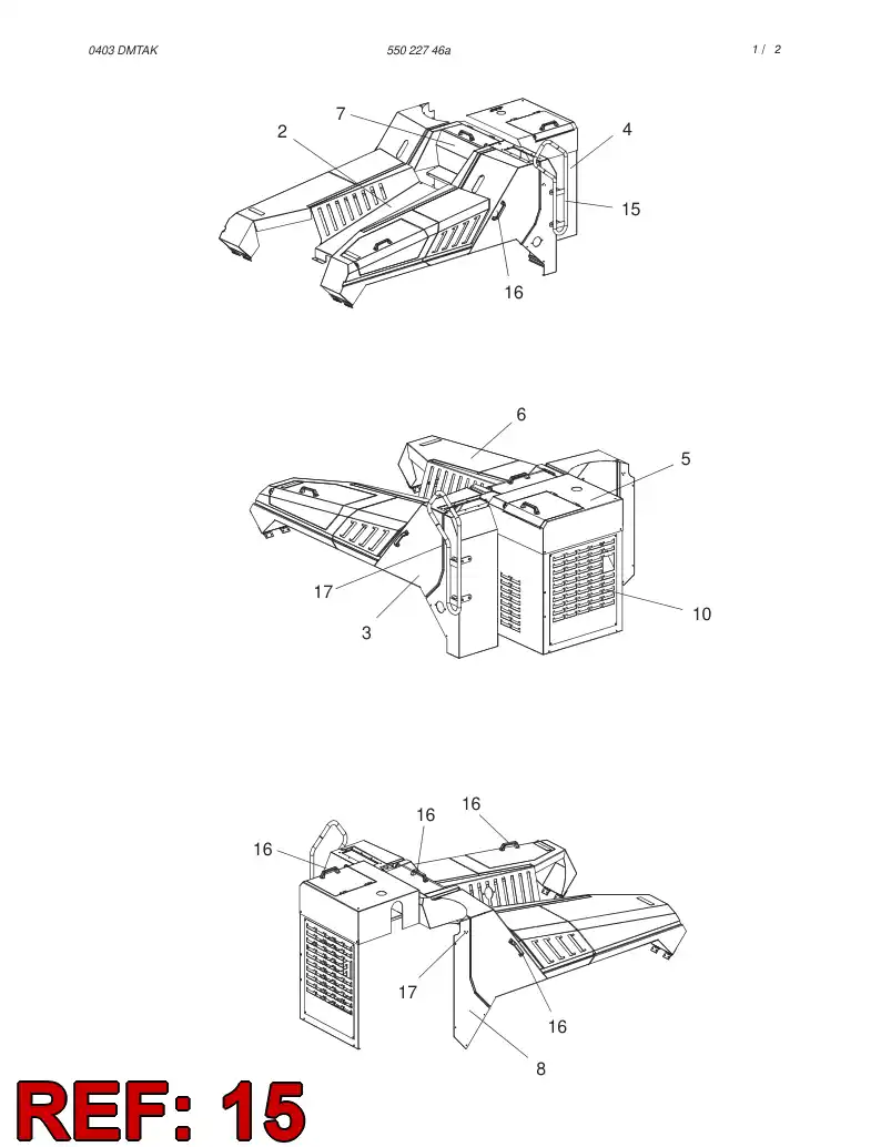 55026339 550 263 39 HANDLE - Sandvik Technical Drawing