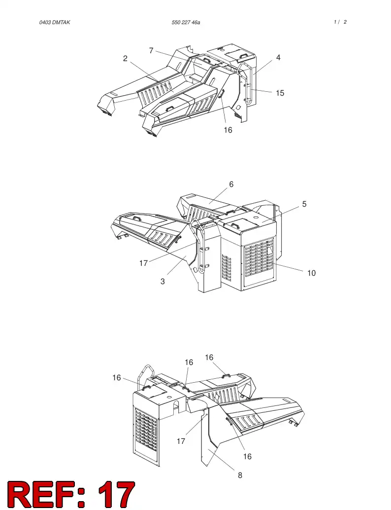 55026352 550 263 52 LOCK - Sandvik Technical Drawing