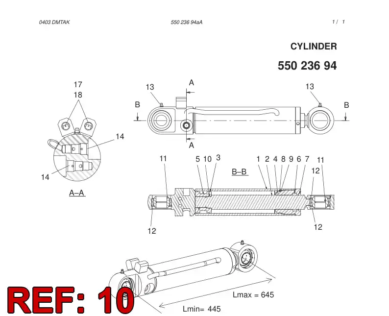 55026393 550 263 93 O-RING - Sandvik Technical Drawing