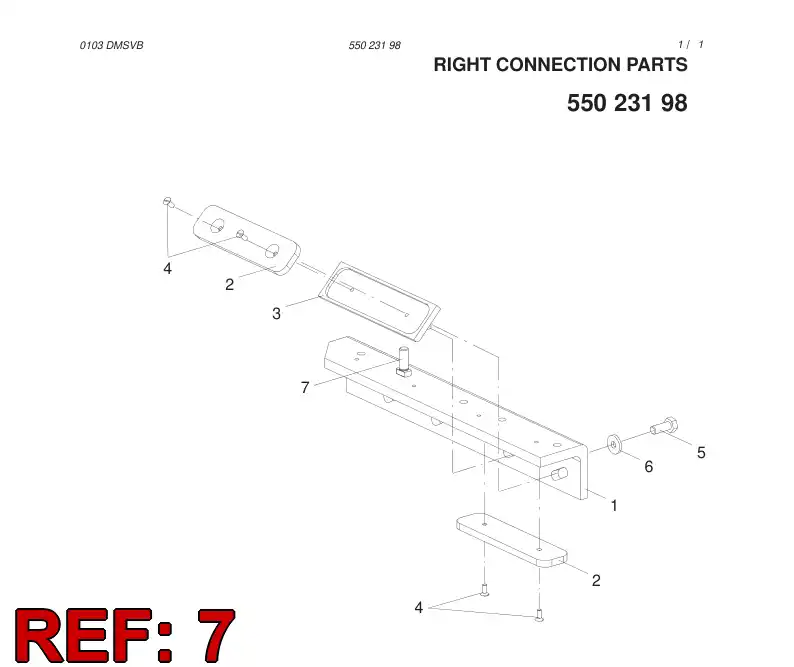 55026431 550 264 31 STUD - Sandvik Technical Drawing
