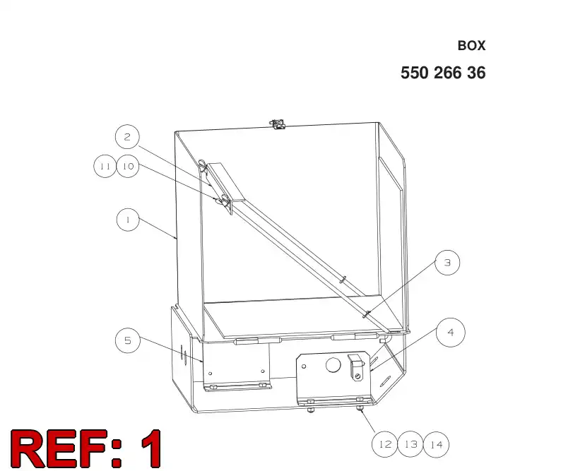 55026556 550 265 56 BOX - Sandvik Technical Drawing