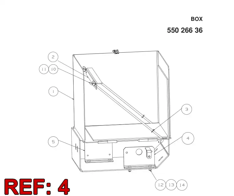 55026564 550 265 64 MOUNTING PLATE - Sandvik Technical Drawing