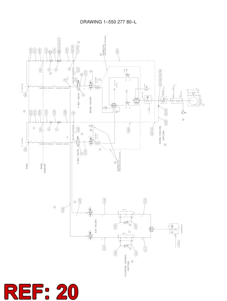55026595 550 265 95 COLLECTING PIECE - Sandvik Technical Drawing