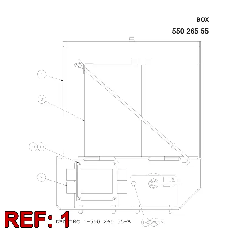 55026636 550 266 36 BOX - Sandvik Technical Drawing