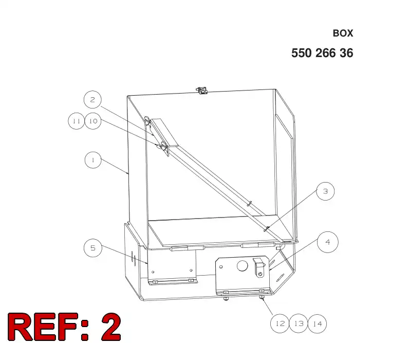 55026639 550 266 39 FASTENER - Sandvik Technical Drawing