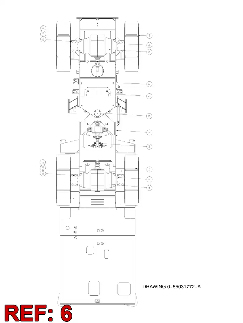 55026711 550 267 11 STEERING ASSEMBLY - Sandvik Technical Drawing