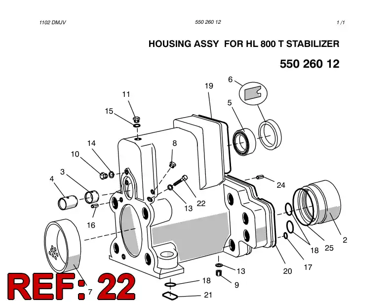 55026752 550 267 52 RETAINING SCREW - Sandvik Technical Drawing
