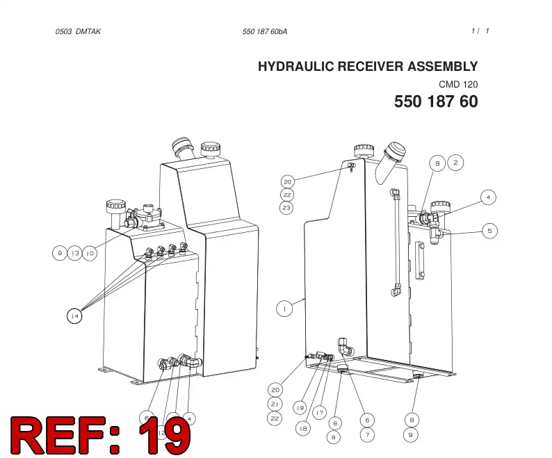 55026761 550 267 61 BALL VALVE - Sandvik Technical Drawing