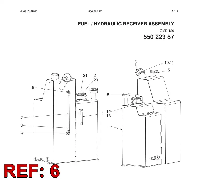 55026778 550 267 78 BREATHER - Sandvik Technical Drawing