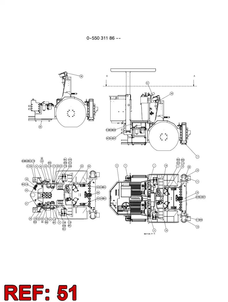 55026795 550 267 95 BRACKET - Sandvik Technical Drawing