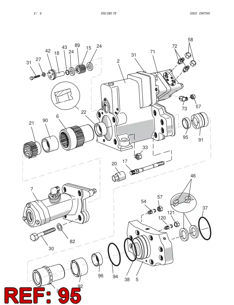 55026796 550 267 96 BUSHING - Sandvik Technical Drawing