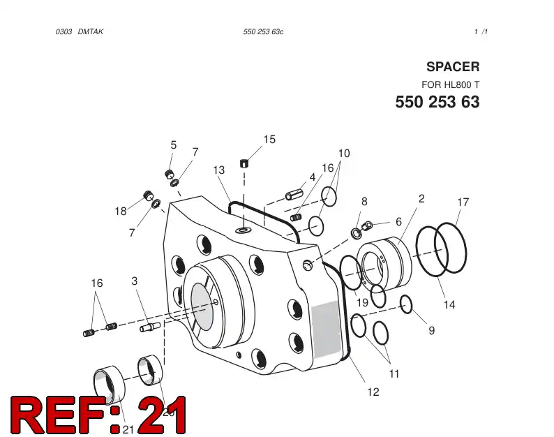 55026798 550 267 98 BUSHING - Sandvik Technical Drawing