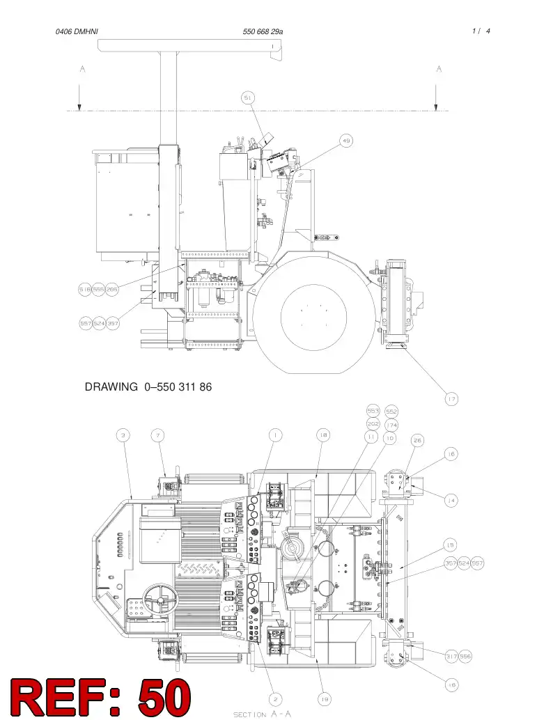 55026809 550 268 09 SUPPORTING BLOCK - Sandvik Technical Drawing