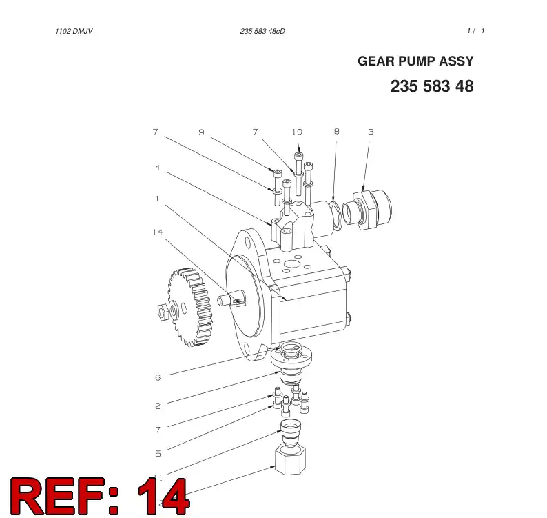 550 268 54 Key, Woodruff - drawing