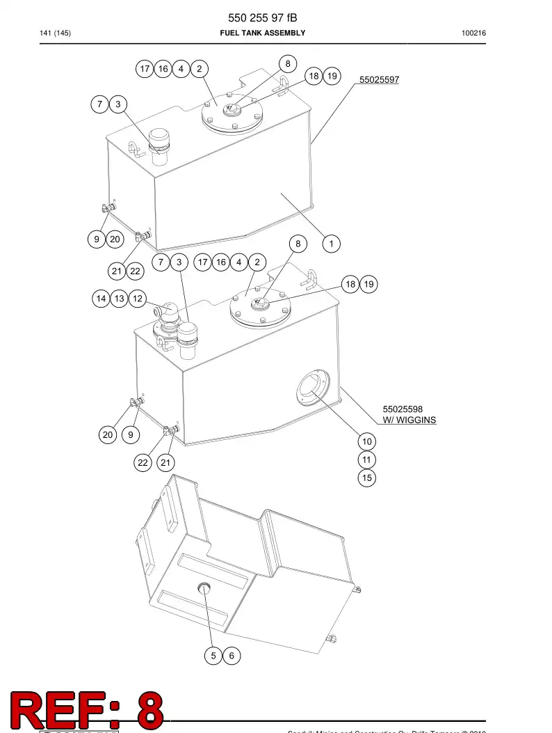 55026858a 550 268 58a Sensor - Sandvik Technical Drawing