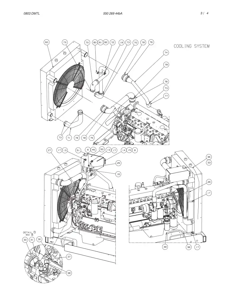 55026945 550 269 45 HOSE SET - Sandvik Technical Drawing