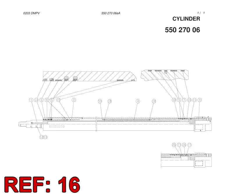 55026950 550 269 50 BUSHING - Sandvik Technical Drawing
