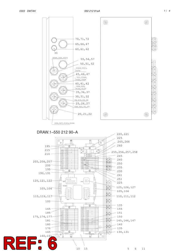 55027039 550 270 39 WIRING INSTRUCTION - Sandvik Technical Drawing