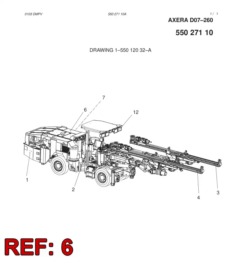 55027107 550 271 07 FINISHING MODULE - Sandvik Technical Drawing