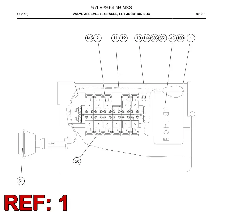 55027124 550 271 24 COMPARTIMENTO - Sandvik Technical Drawing