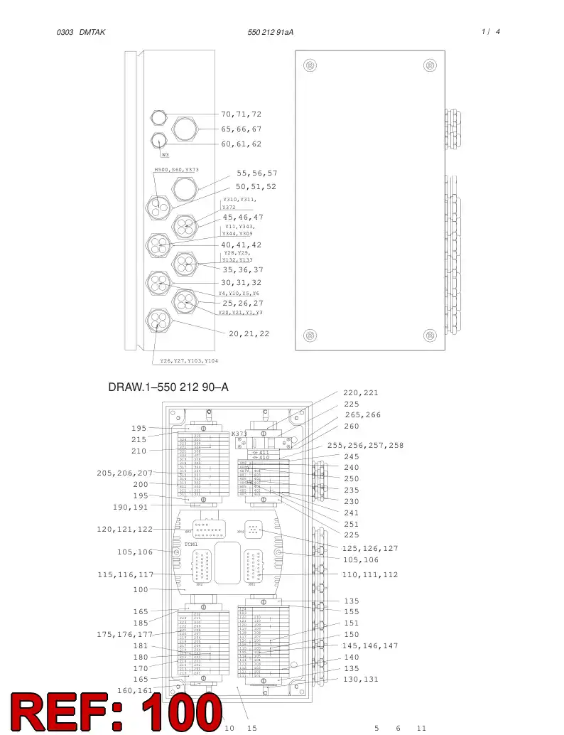 55027146 550 271 46 PROGRAMMED ELECTRONIC ASSEMBLY - Sandvik Technical Drawing