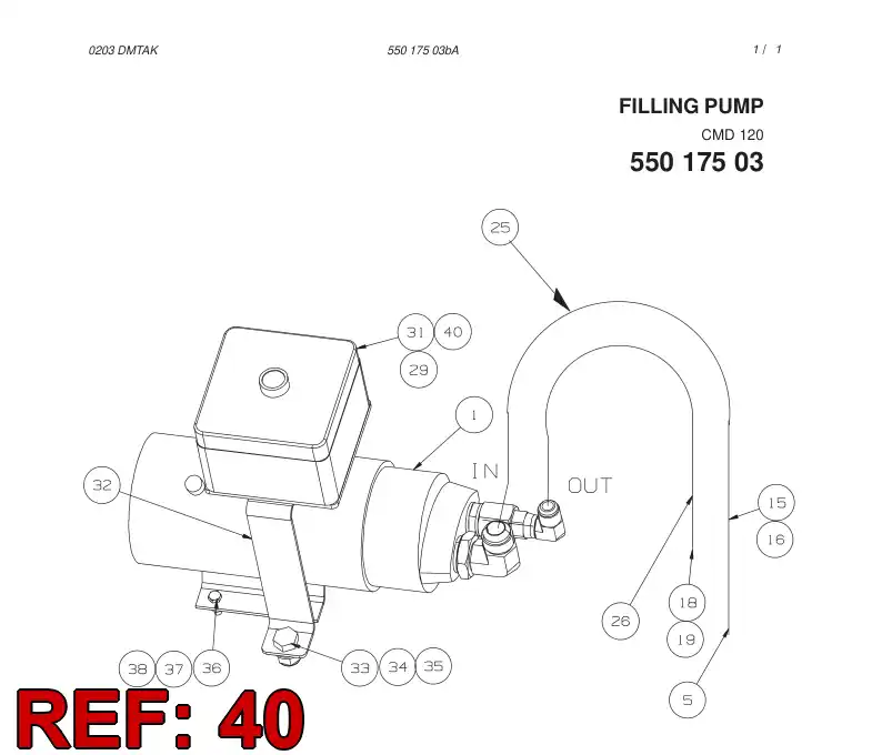 55027171 550 271 71 Schematic, Electrical - Sandvik Technical Drawing