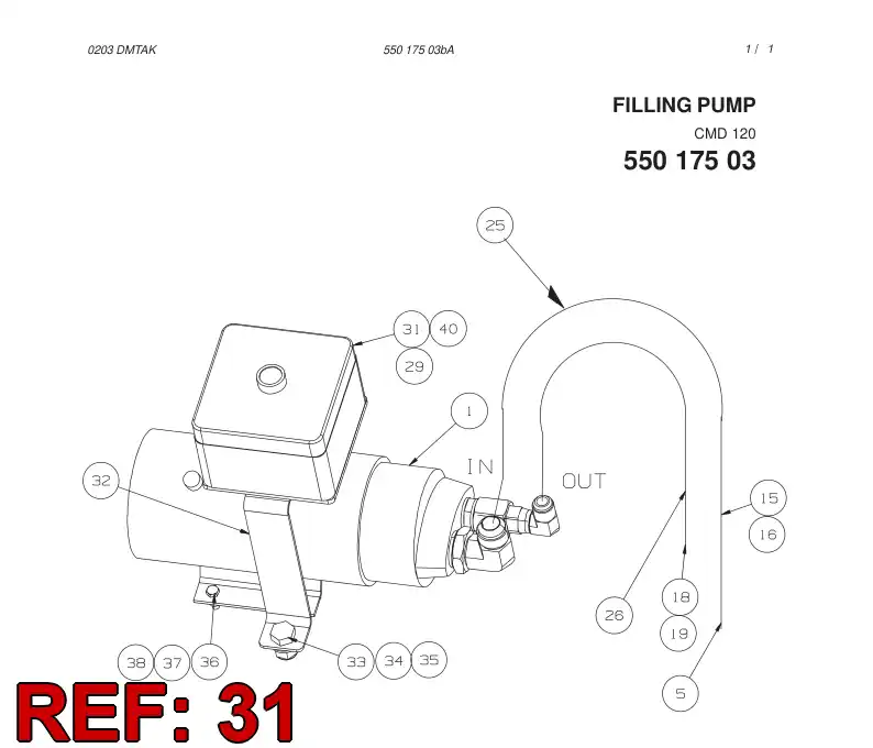 55027173 550 271 73 JUNCTION BOX ASSEMBLY - Sandvik Technical Drawing