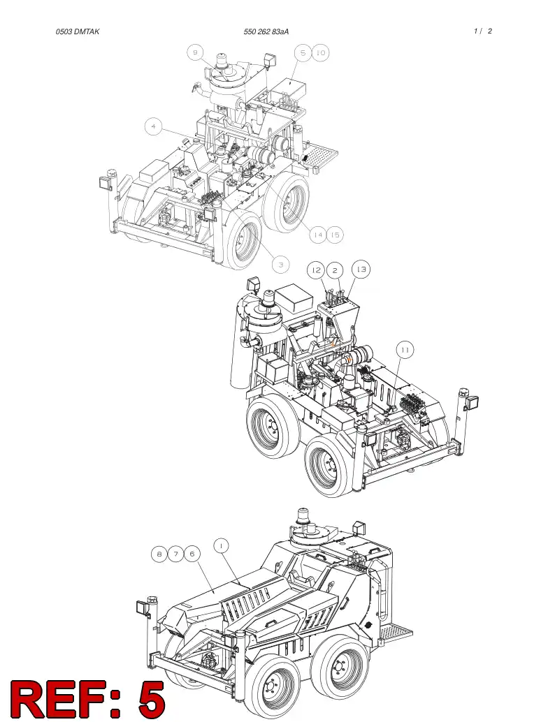 55027198 550 271 98 MAIN SWITCHGEAR ASSEMBLY - Sandvik Technical Drawing
