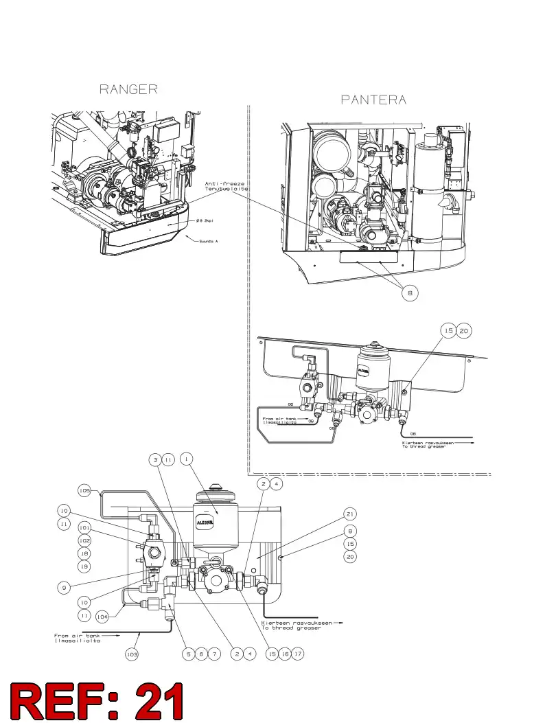 55027258 550 272 58 SUPPORTING BLOCK - Sandvik Technical Drawing