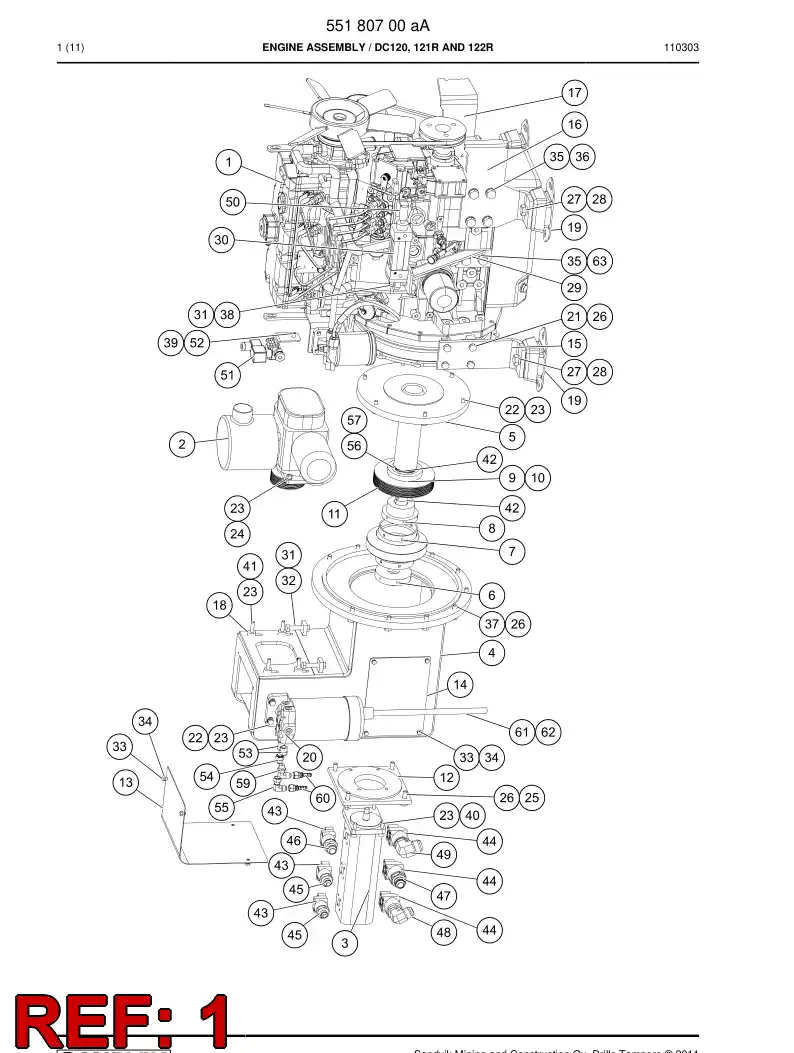 55027433a 550 274 33a Plug, Glow - Sandvik Technical Drawing
