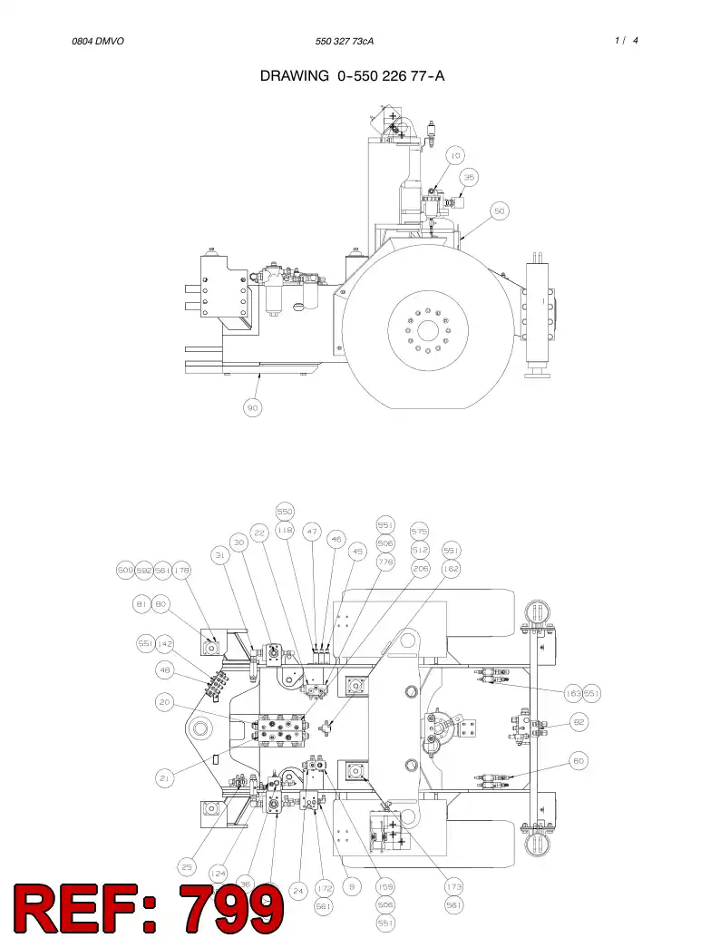 55027436 550 274 36 SCREW SET - Sandvik Technical Drawing