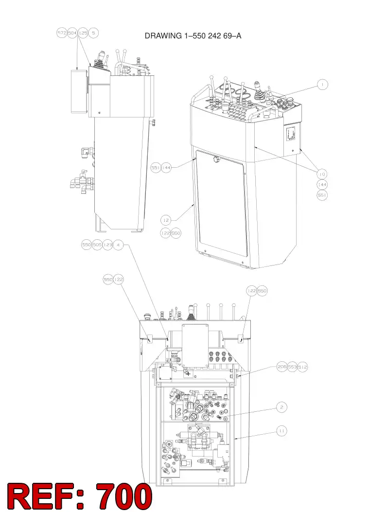 55027471 550 274 71 STEEL PARTS KIT - Sandvik Technical Drawing