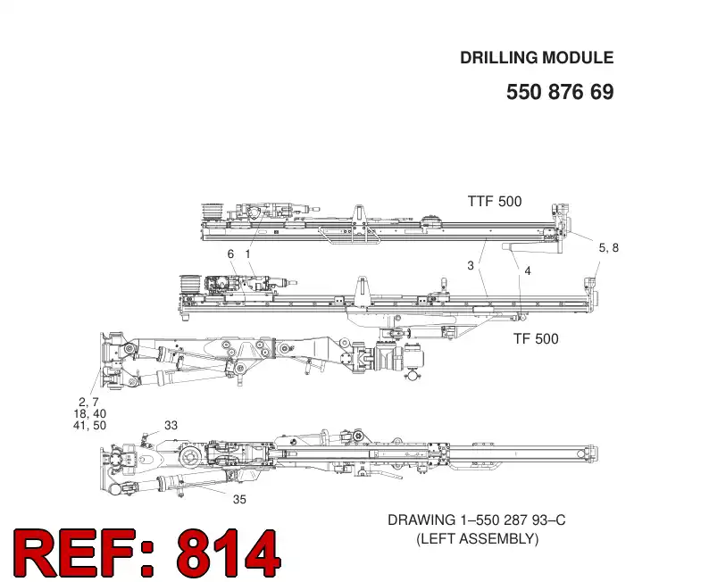 55027674 550 276 74 HOSING - Sandvik Technical Drawing