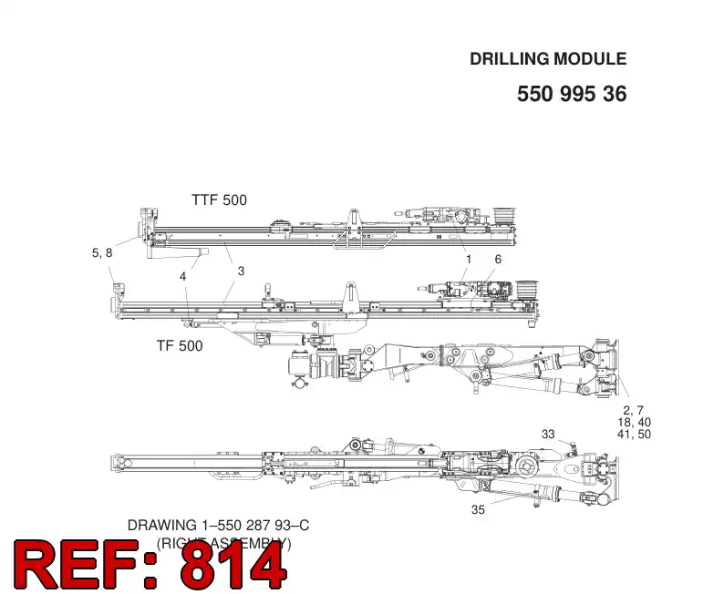 55027682 550 276 82 HOSING - Sandvik Technical Drawing