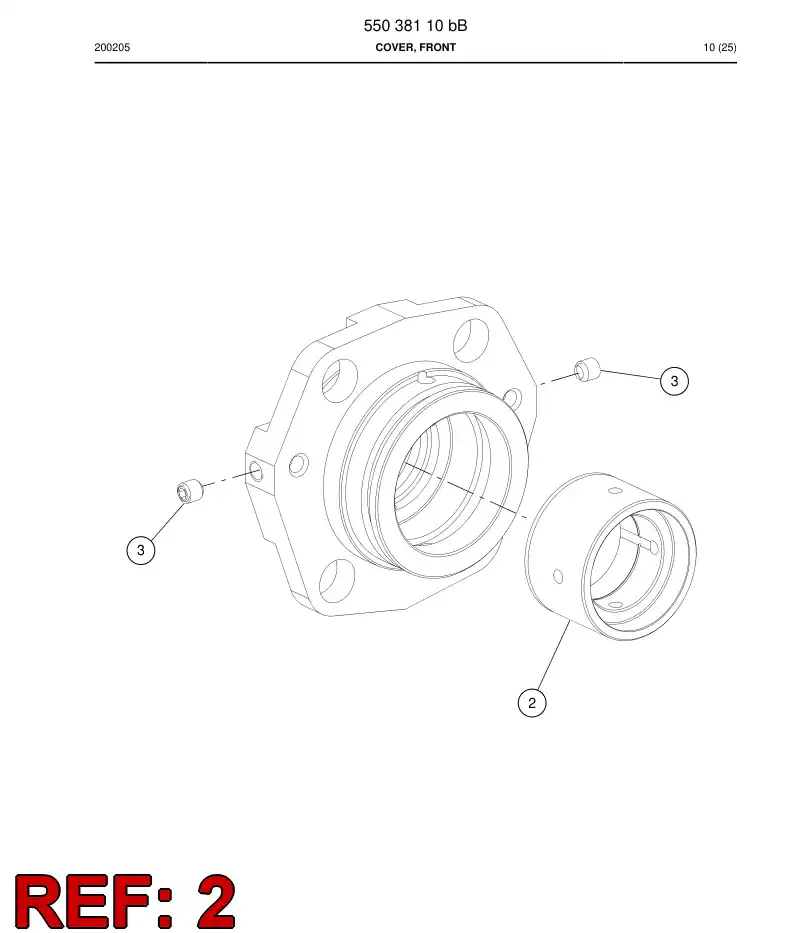 55027773c 550 277 73c Bushing, Bearing - Sandvik Technical Drawing