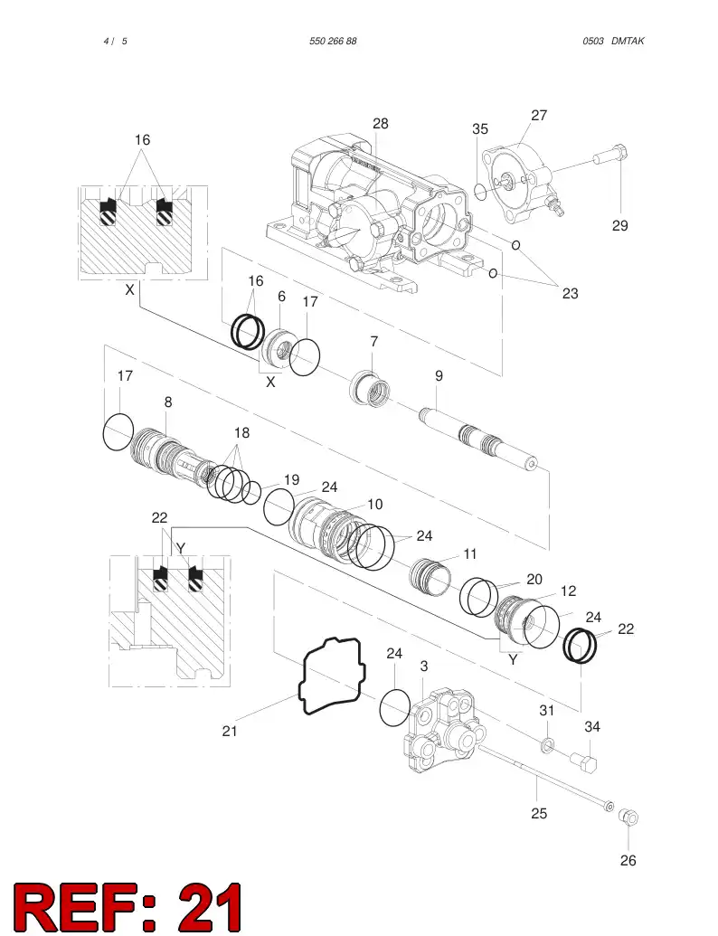 55027979 550 279 79 O-RING - Sandvik Technical Drawing