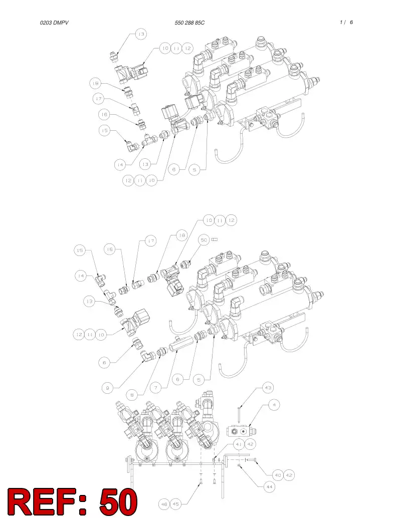 55028276 550 282 76 ADAPTER (HYDRAULIC) - Sandvik Technical Drawing