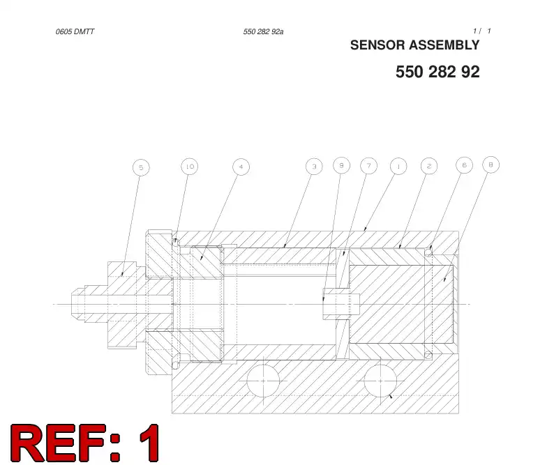 55028293 550 282 93 BODY - Sandvik Technical Drawing