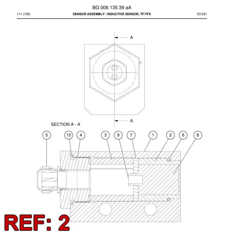 55028294a 550 282 94a Cover - Sandvik Technical Drawing