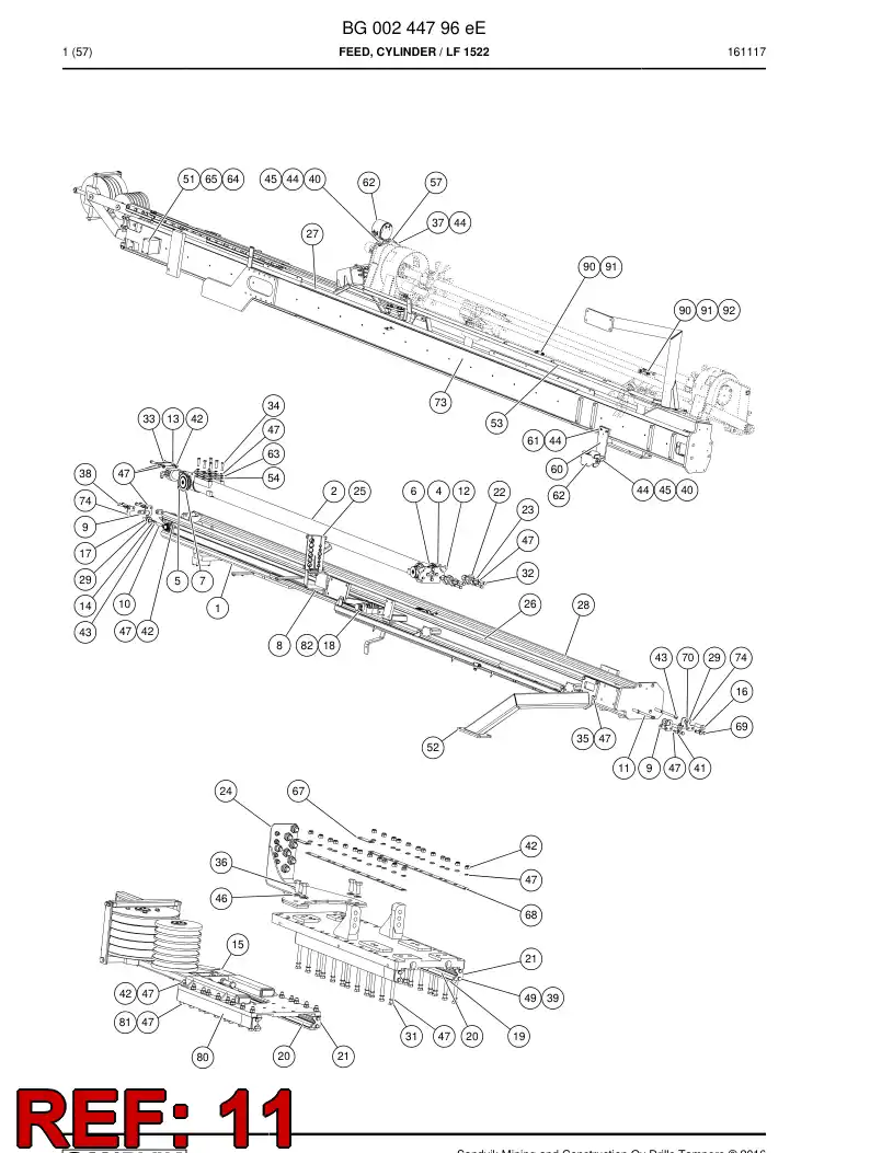 55028297a 550 282 97a Wire Rope - Sandvik Technical Drawing