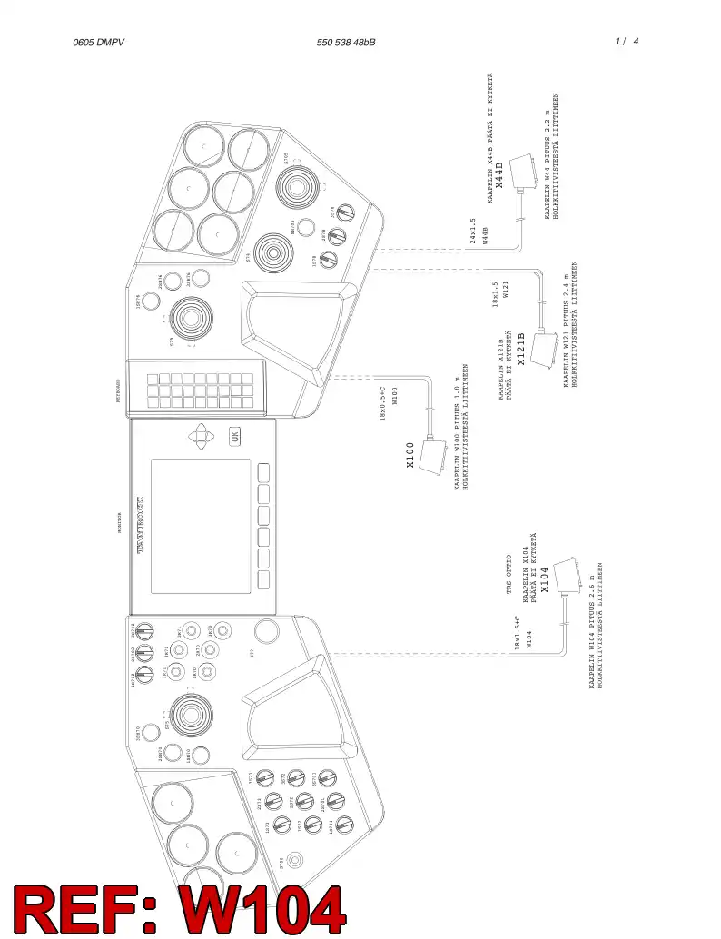 55028335 550 283 35 CABLE ASSEMBLY - Sandvik Technical Drawing